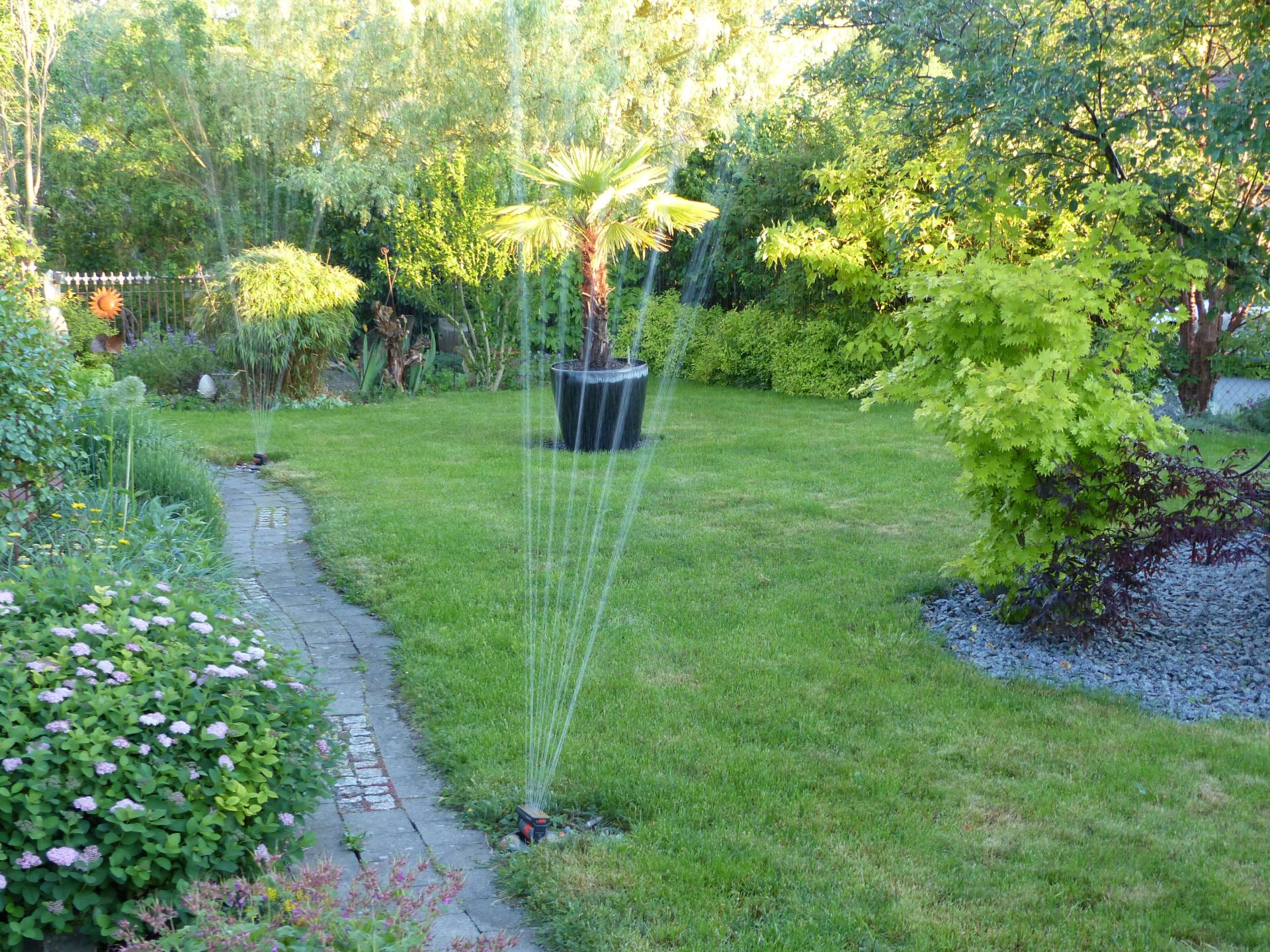 Bewässerungsanlage im Garten